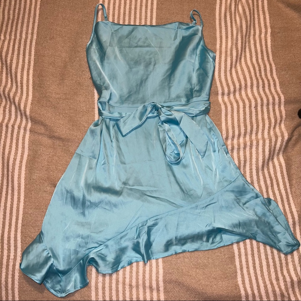 SHEIN ruffle hem dress